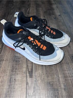 Nike Air Max Axis Black White Magma Orange Sneakers Women’s 10 Men’s 8.5